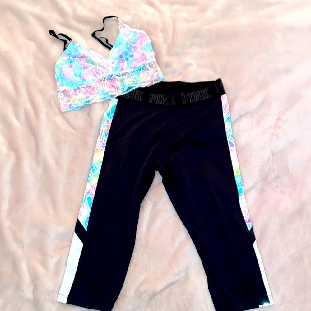 Victoria’s Secret Bra and Capri Set - Both Size M